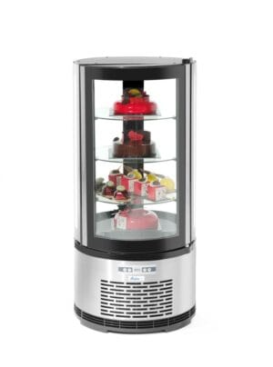 Okrugla vitrina za izlaganje kolača, Arktic, 100L, 230V/210W, ?480x(H)1065mm