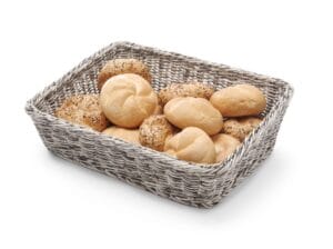 Kutna košara za pecivo, HENDI, Crna, 400x300x(H)120mm