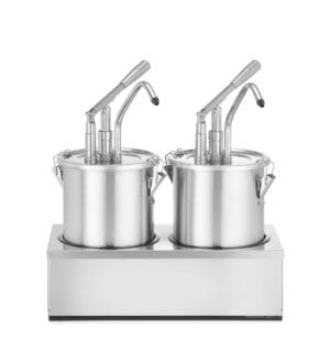 Dozator za umake 5 l, nehrđajući čelik, set od 2 kom, HENDI, 9L, 400x200x(H)440mm