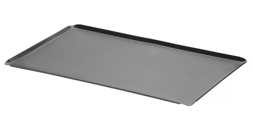 Plaque à Griller GN 1/1 Antiadhésive En Aluminium - Pour Four Jusqu'à 200°C, Bord étroit