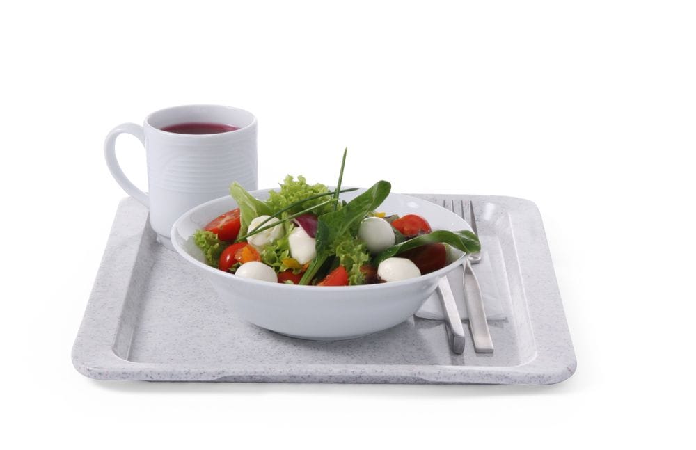 Poliesterska tacna za samoposlužne restorane, AmerBox, GN 1/2, Granit, 325x265mm - Slika 3