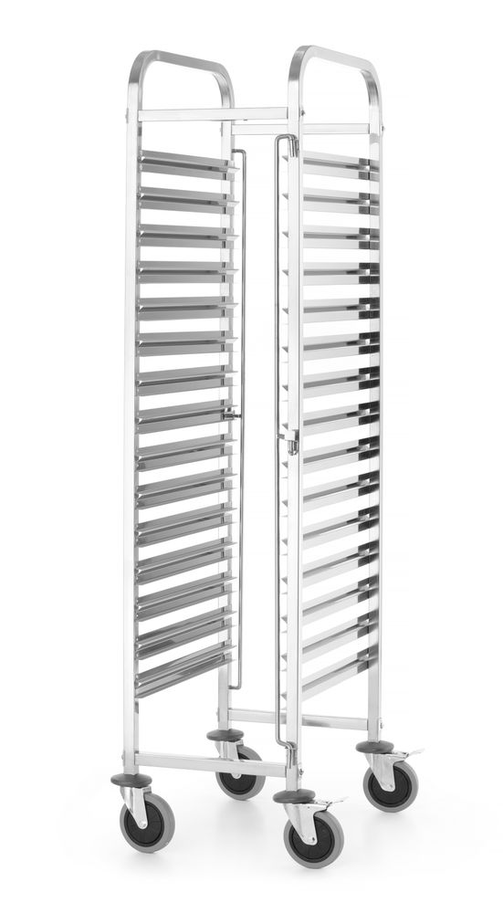 Transportna kolica za, HENDI, Kitchen Line, GN 1/1, Srebrna, 380x550x(H)1705mm