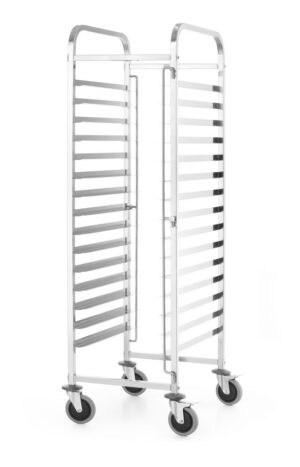 Kolica za čišćenje, HENDI, Kitchen Line, Srebrna, 470x620x(H)1735mm