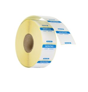 Dnevne naljepnice za sigurnost hrane, za višekratnu uporabu, HENDI, srijeda, 1000 kom, 25x25mm