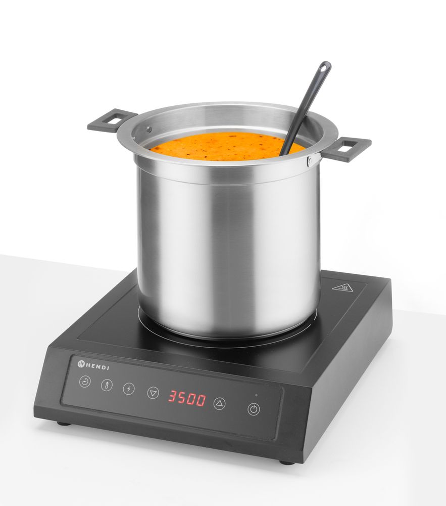 Kotlić za juhu bez vode, 10L, HENDI, 10L, Crna, 220-240V/450W, ?330x(H)398mm - Slika 3