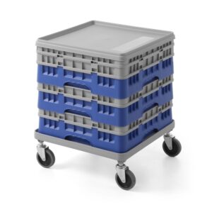 Kolica za univerzalne košare 500×500 mm, AmerBox, Svjetlosiva, 500x500x(H)180mm