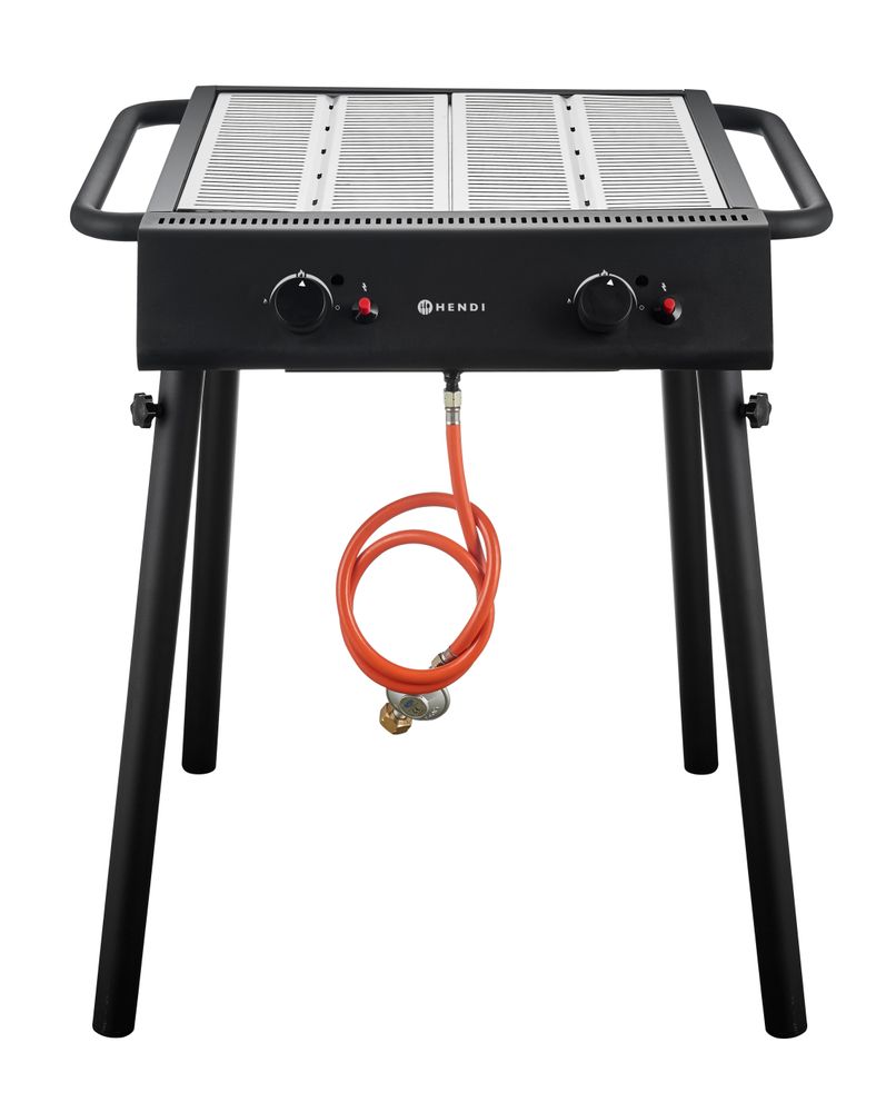 Xantos Black Roštilj na plin, HENDI, Crna, 9,5kW, 770x710x(H)870mm