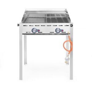 Green Fire roštilj s 2 plamenika, HENDI, Profi Line, Gastronorm 1/1 2 rešetke za roštilj od nehrđajućeg čelika, 11,6kW, 740x612x(H)825mm