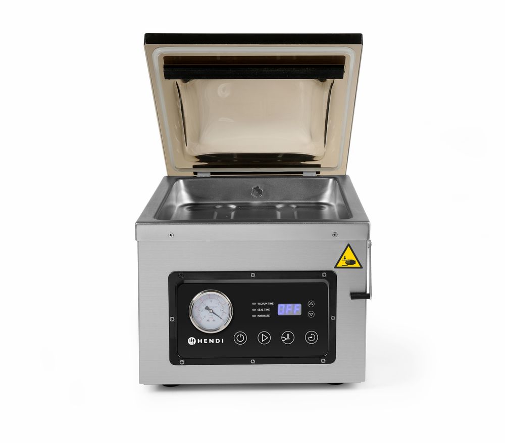 Stroj za pakiranje s vakuumskom komorom, HENDI, Profi Line, Ljepljiva traka 300 mm, 230V/950W, 367x425x(H)364mm - Slika 2
