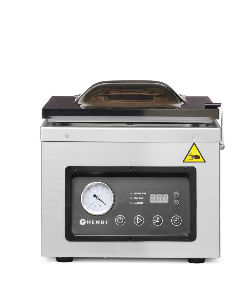 Stroj za pakiranje s vakuumskom komorom, HENDI, Profi Line, Ljepljiva traka 300 mm, 230V/950W, 367x425x(H)364mm - Slika 3