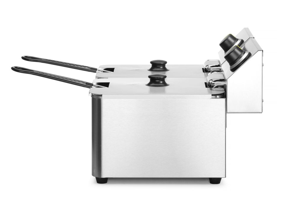 Friteza Kitchen Line - 2x 8L, HENDI, Kitchen Line, 16L, 230V/7000W, 542x430x(H)351mm - Slika 4