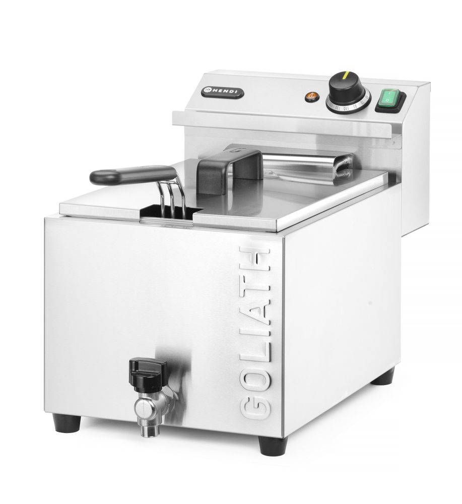 Friteza XL s odvodnom slavinom HENDI GOLIATH, HENDI, 10L, 400V/10200W, 300x585x(H)392mm - Slika 2