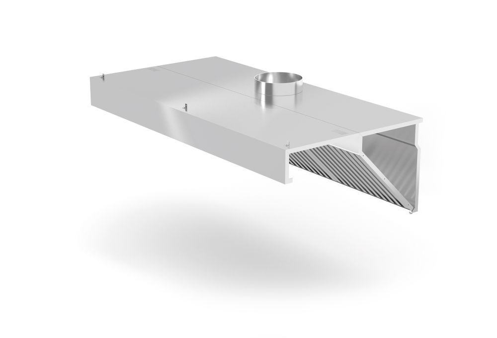 Napa s rastavljačem montirana na zid, HENDI, Profi Line, s LED osvjetljenjem, 1200x700x(H)450mm