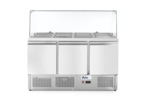 Pult za salatu s troja vrata i staklenim zaslonom 380L, Arktic, 230V/310W, 1390x702x(H)1330mm