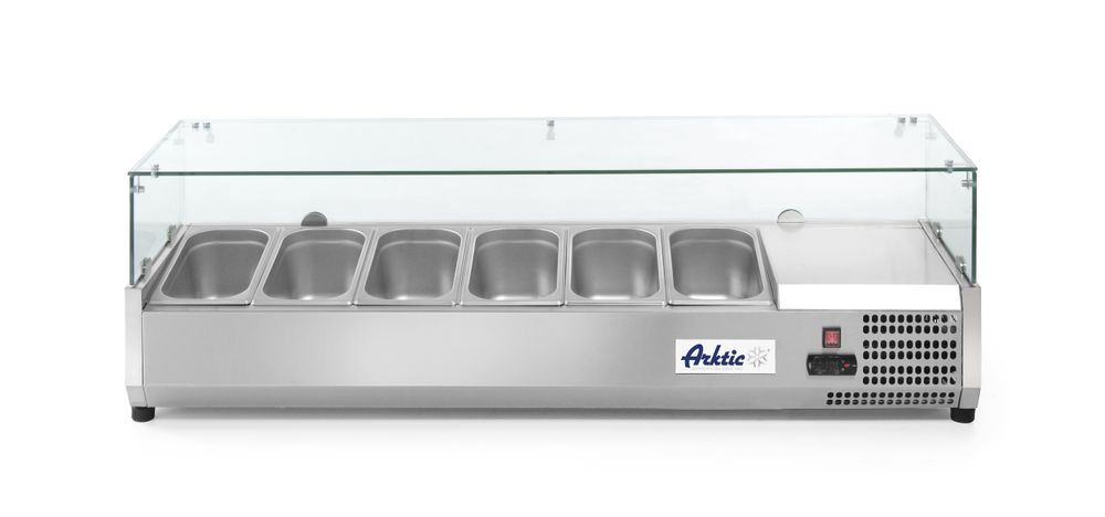 Rashladna vitrina GN1/3, Arktic, 7x GN 1/3, 230V/180W, 1605x420x(H)460mm - Slika 2