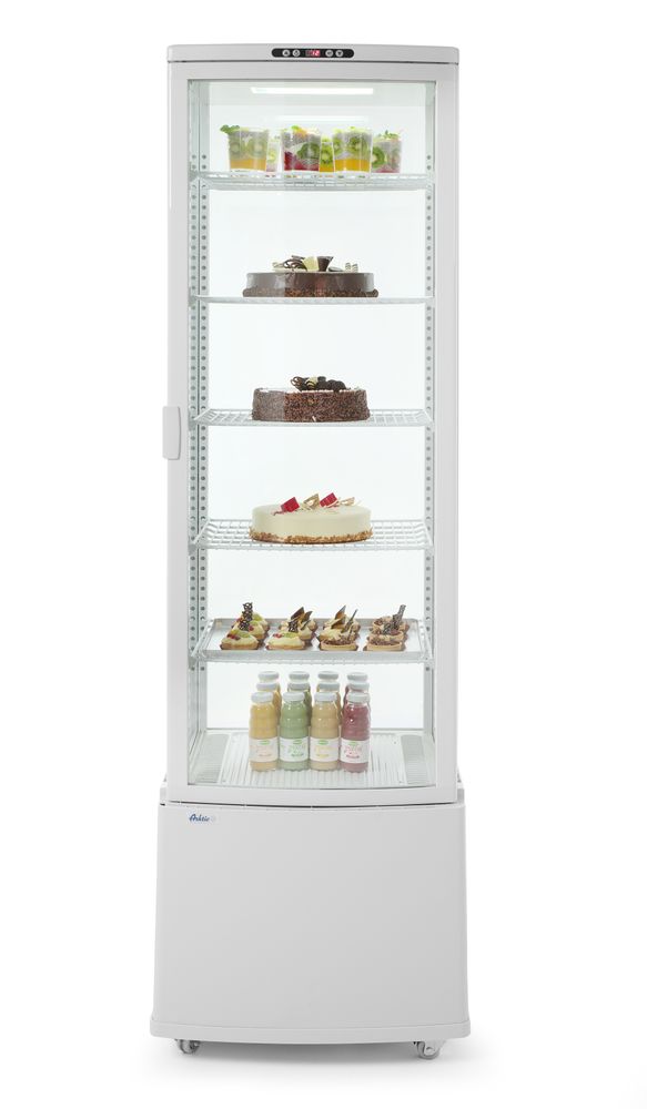 Hlađena vitrina za izlaganje, 270L, Arktic, Bijela, 230V/290W, 550x520x(H)1870mm