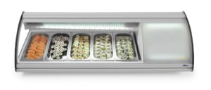 Sushi display 5x GN 1/3, Arktic, 230V/160W, 1307x445x(H)327mm