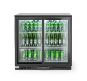 Pultni hladnjak s dvostrukim kliznim vratima, Arktic, 158L, Crna, 220-240V/160W, 900x520x(H)865mm