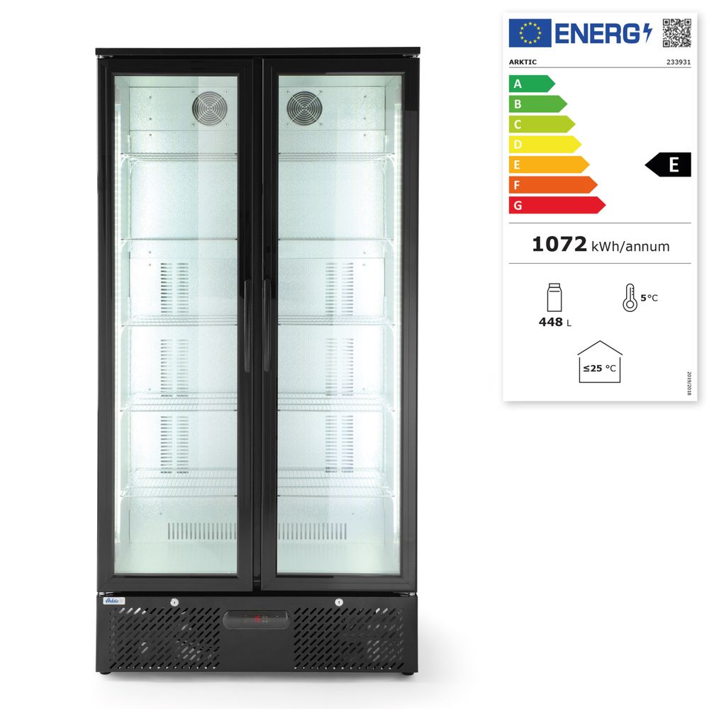 Pultni hladnjak s dvostrukim vratima, Arktic, 384L, Crna, 220-240V/365W, 900x530x(H)1820mm - Slika 2