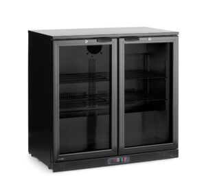 Hladnjak za bar s dvostrukim vratima, Arktic, 158L, Crna, 220-240V/160W, 900x530x(H)870mm