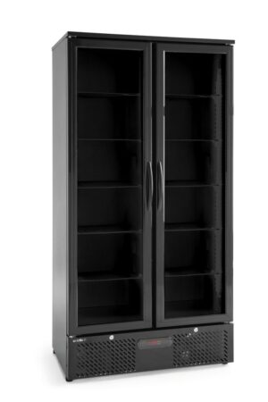 Hladnjak za bar s dvostrukim vratima, Arktic, 384L, Crna, 220-240V/365W, 900x530x(H)1820mm