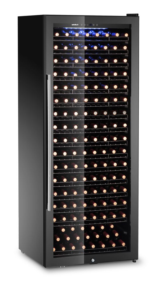 Hladnjak za vino, 1 zona, 224 boce, Arktic, 542L, Crna, 690x700x(H)1833mm