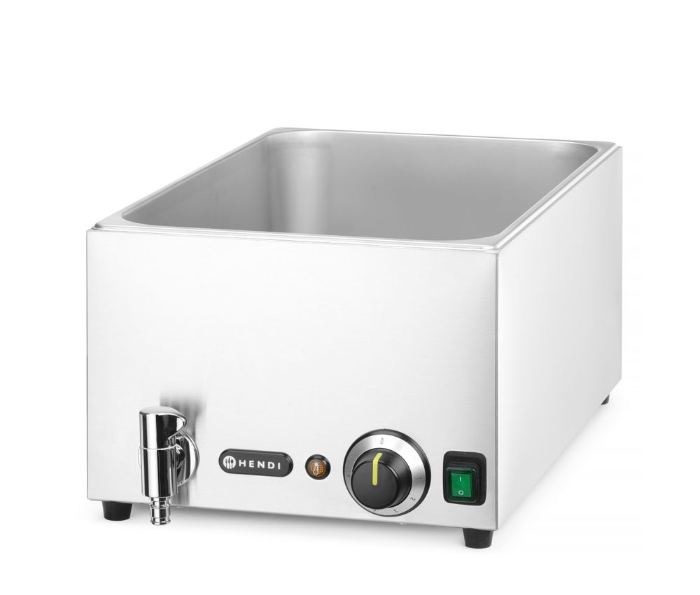 Set Ranger: Bain-marie s slavinom za ispuštanje + 3x GN 1/3 s poklopcem, HENDI, GN 1/1, 230V/1000W, 605x332x(H)242mm - Slika 3