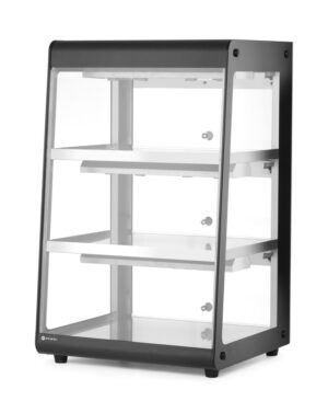 Grijani pultni display, HENDI, Crna, 220-240V/500W, 472x447x(H)775mm