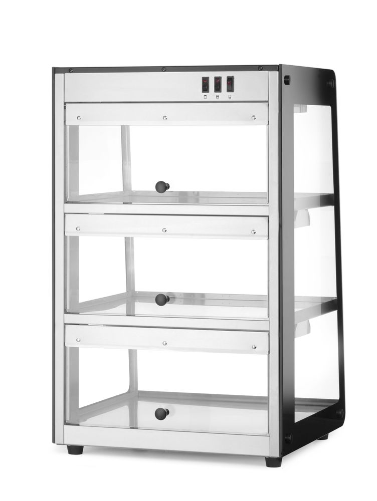Grijani pultni display, HENDI, Crna, 220-240V/500W, 472x447x(H)775mm - Slika 2