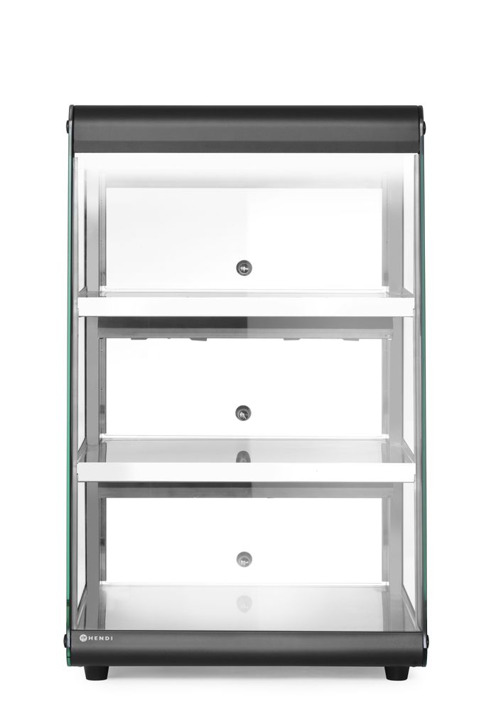 Grijani pultni display, HENDI, Crna, 220-240V/500W, 472x447x(H)775mm - Slika 3