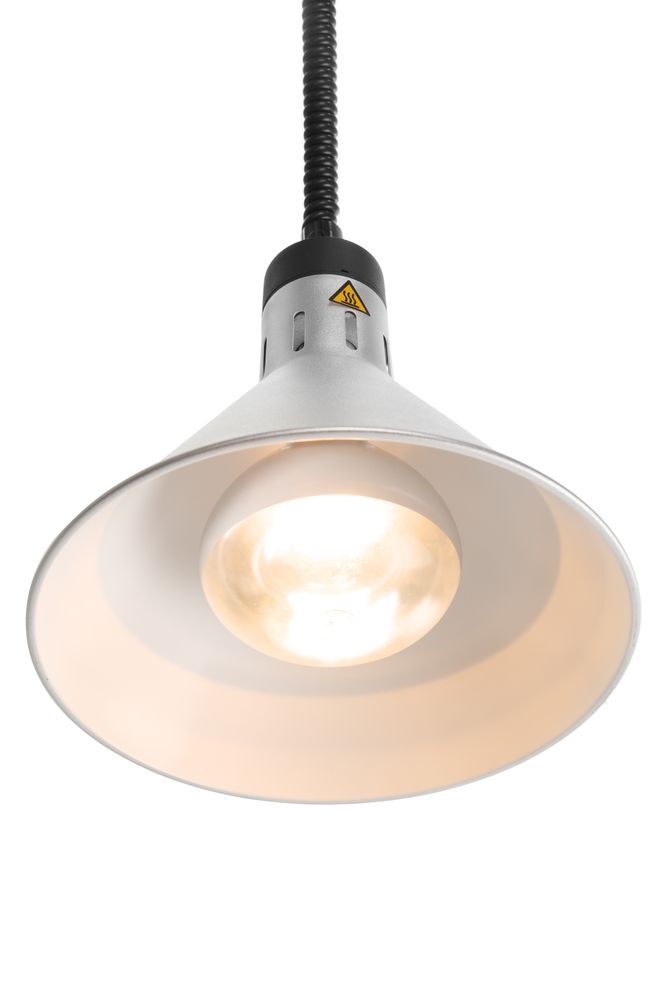 Konusna toplinska lampa s podesivom duljinom, HENDI, Srebrna, 230V/250W, ?275x(H)250mm
