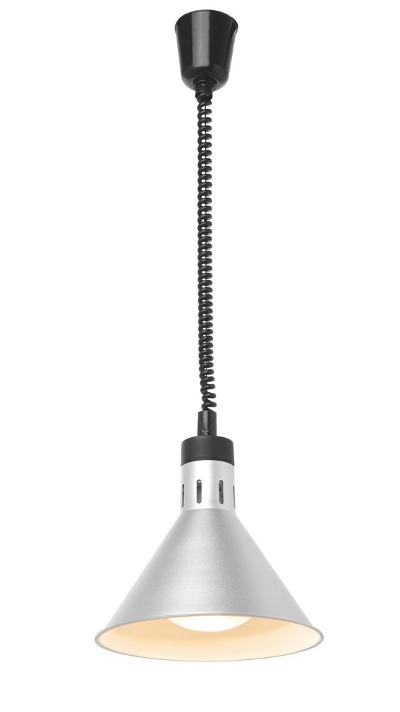 Konusna toplinska lampa s podesivom duljinom, HENDI, Srebrna, 230V/250W, ?275x(H)250mm - Slika 4
