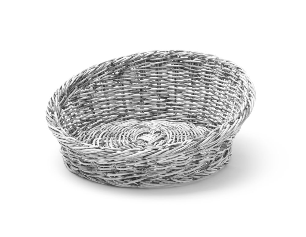 Kutna okrugla košara za pecivo, HENDI, Crna, fi310x(H)120mm