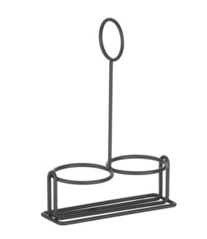 Stalak za začine crni, HENDI, 135x65x(H)200mm