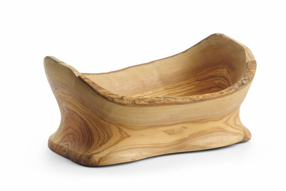 Ukrasna zdjela od drva masline, HENDI, 300x190x(H)110mm - Slika 2