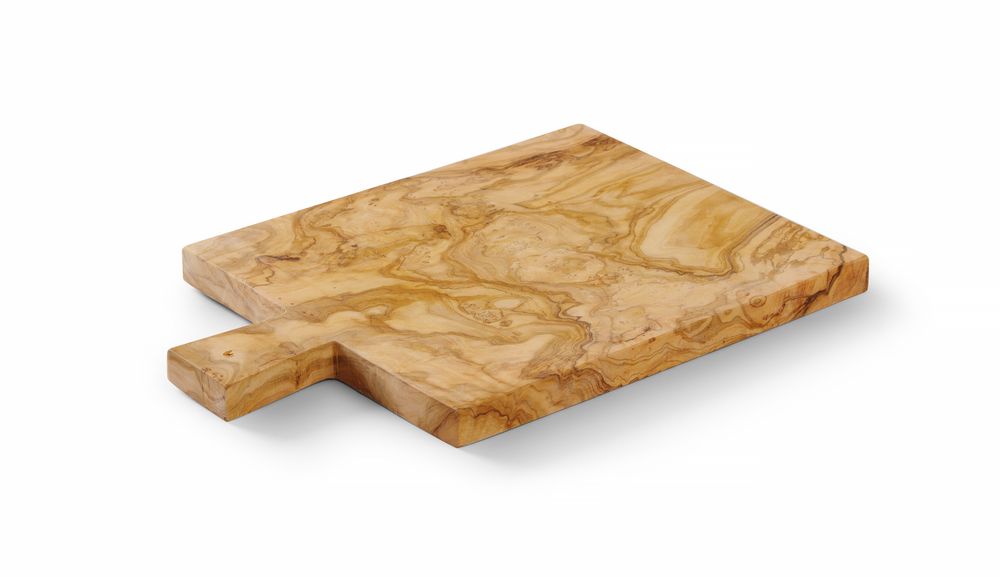 Daska za posluživanje drva masline, HENDI, 340x230x(H)22mm