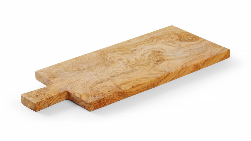 Daska za posluživanje od drva masline, HENDI, 480x190x(H)22mm