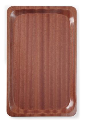 Tacna za posluživanje, pravokutna, protuklizna, laminirana, AmerBox, Od mahagonija, 330x430mm