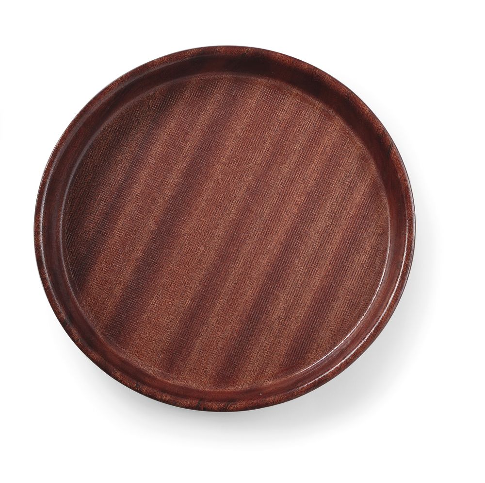 Tacna za posluživanje s uzorkom drveta, AmerBox, Od mahagonija, ?360x(H)30mm - Slika 3