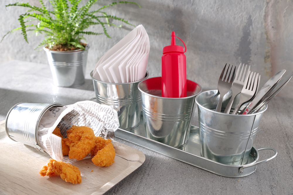 Tacna za posluživanje s uzorkom drveta od melamina, AmerBox, Drvo, 370x530mm - Slika 3