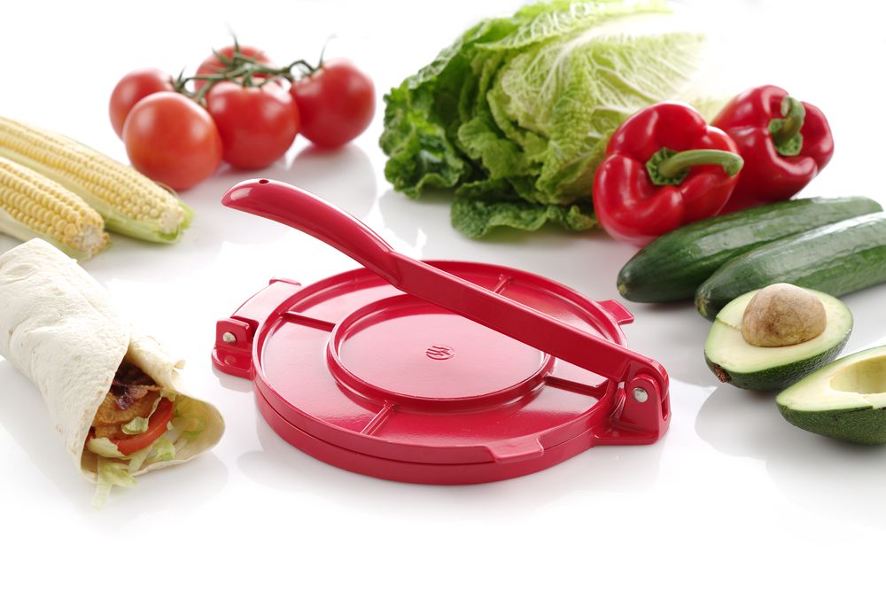 Tortilla Press, HENDI, Crvena, 250x200x(H)95mm - Slika 3