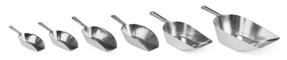 Lopatica od aluminija, HENDI, 0,3L, 245x90x(H)50mm