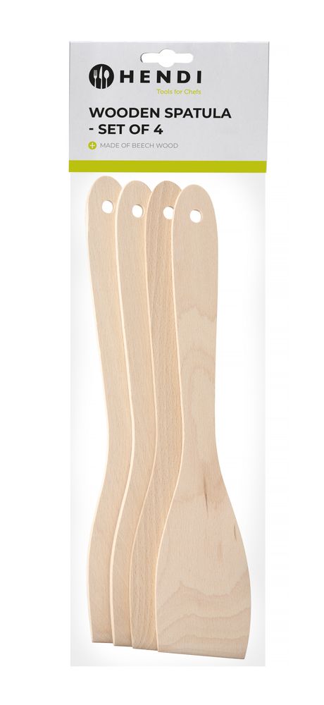 Drvena špatula – set od 4 komada, HENDI, 4 kom, 300x55mm - Slika 2