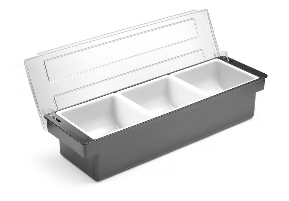 Spremnik - 3 posude, BarUp, Crna, 480x150x(H)100mm - Slika 4