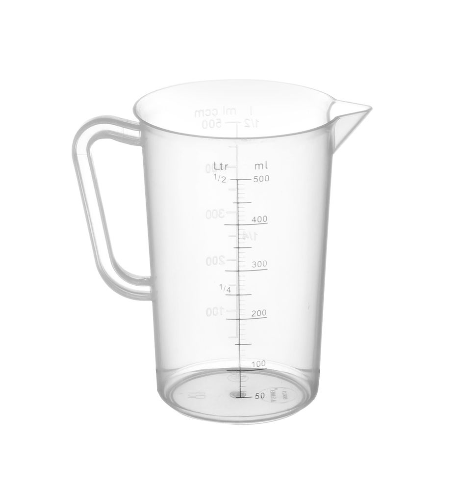 Bokal za mjerenje od polipropilena, HENDI, 0,5L, ?90x(H)140mm