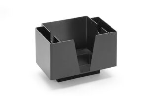 Držač za salvete - 3 odjeljka, BarUp, Crna, 193x143x(H)136mm