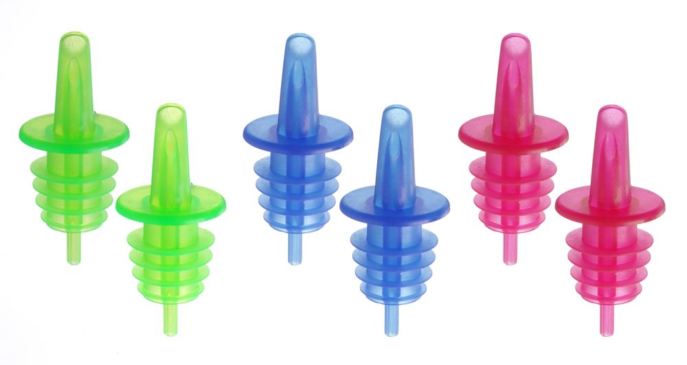 Dozator free-flow, BarUp, 2 plava, 2 crvena, 2 zelena, Crvena, 6 kom - Slika 2