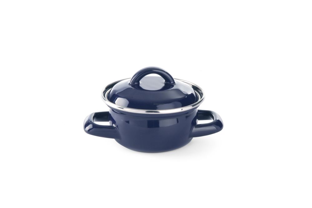 Lonac za juhu i umak - s poklopcem, HENDI, 0,5L, Crna, ?135x(H)105mm
