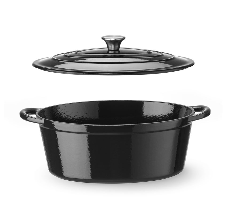 Emajlirana posuda od lijevanog željeza, HENDI, 0,27L, Crna, 130x100x(H)48mm - Slika 3