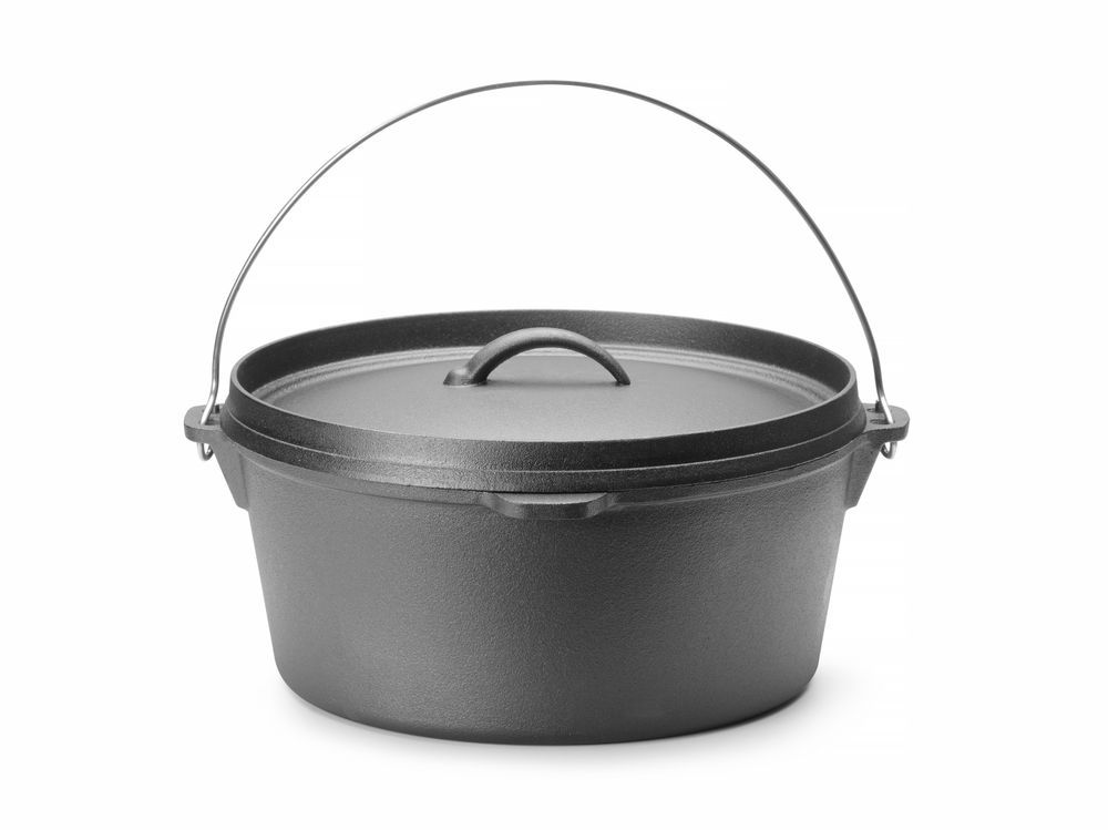 Lonac od lijevanog željeza, HENDI, 7,2L, Crna, ?310x(H)155mm
